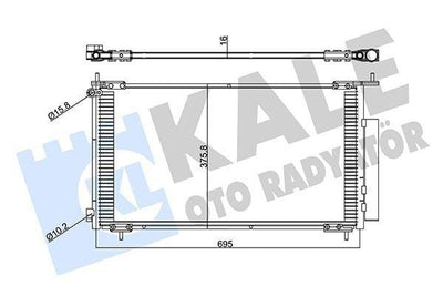 KALE Climate Radiator (Condenser) 2002-2007 Honda CR-V 2.0L-2.2L — Radiators & Fans