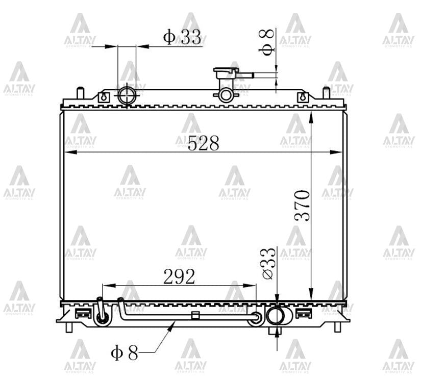 MAHER 10458 Radiator Su Accent 06-11 Era Diesel A-T Brazing — Radiators & Fans