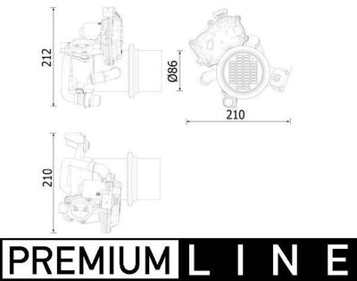 MAHLE EGR Cooler Complete Audi - Exhaust System — Emission Control