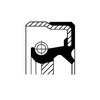 Corteco 82025661 (01025661B) Oil Seal. Differential B1bafat2slsfdr 40.0X 70.0X 11.0 70Acm Mercedes