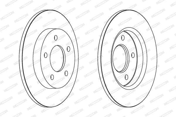 FERODO Rear Brake Disc DDF1420C - Brake Solution for Mazda 3 — Brake Rotors & Drums