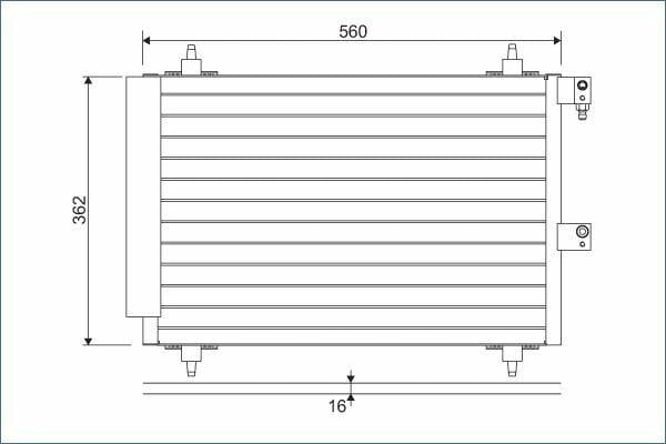 VALEO 817667 Klima Radiator Condenser - Compatible with Pt.406 2.0Hdi — Condensers & Evaporators