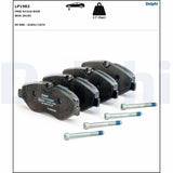 Delphi Brake Pads Front LP1982 for 07-LT35-Crafter-Sprinter-Vito