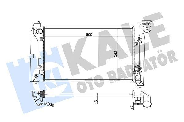 KALE Radiator 2002-2009 Corolla 1.4-1.6-1.8 VVTi — Radiators & Fans
