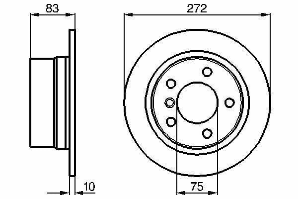BOSCH BMW Z3 Brake Disc — Brake Rotors & Drums