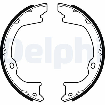 Delphi LS2055 Brake Shoe Cherokee 08> — Brake Cables & Hardware