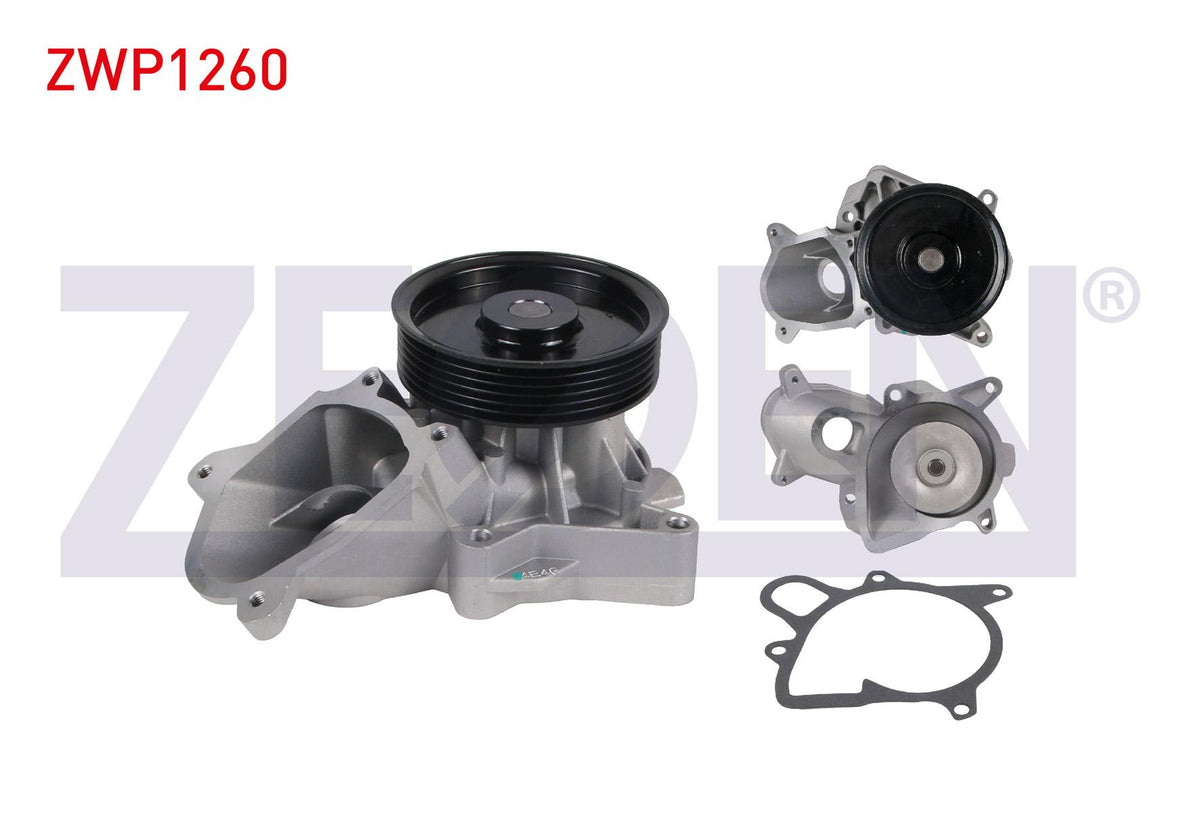 Zegen ZWP1260 Water Pump with Pulley BMW 3 (E46) 320 D M-T 98-05 / (E90) 320 D 05-11 / 5 (E60) 520 — Water Pump & Thermostat