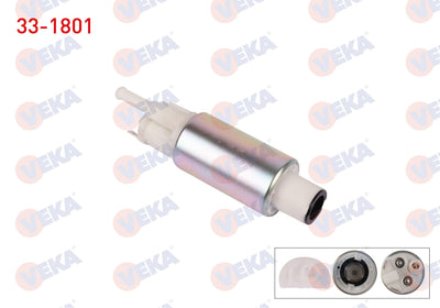 Veka 33-1801 Fuel Pump with Strainer 3 Bar Fiat Dogan-Sahin-Kartal 1.6 1993-2002 / Marea 1.6i 16V 1996-2007 / — Fuel Delivery