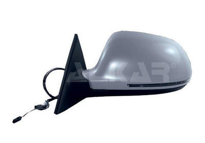 Alkar 6147792 Outer Rear View Mirror Left Electric Aspheric Heated Primed with Turn Signal Blind — Tail, Signal & Reflectors