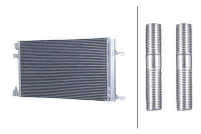 Hella 8FC366221-151 A/C Condenser Opel Astra J /Cruze — Condensers & Evaporators