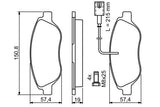 BOSCH Brake Pads 0986424595 - Low-Metallic Design for Bravo II & Stilo