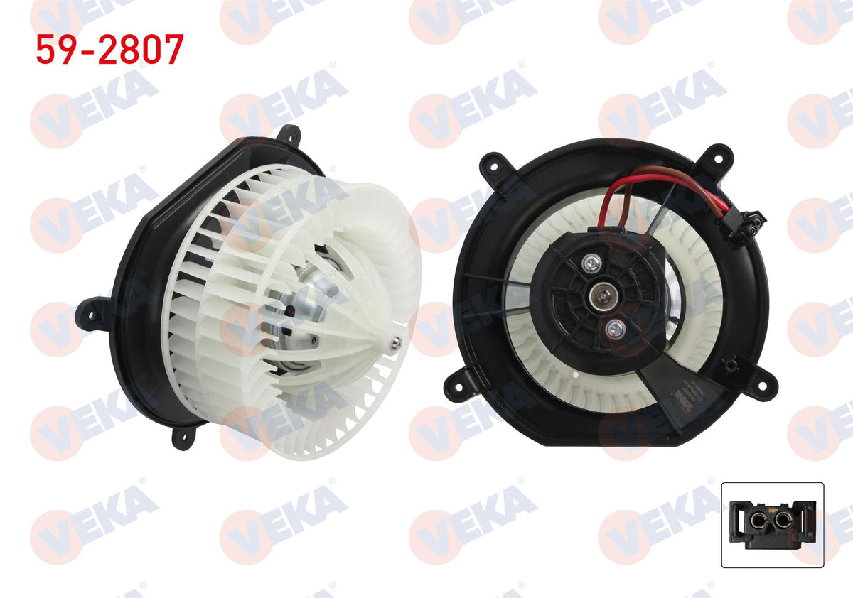 Veka 59-2807 Heater Motor Mercedes E Series (W211) 2002-2008 / CLS (C219) 2004-2011 — Heater & Blower