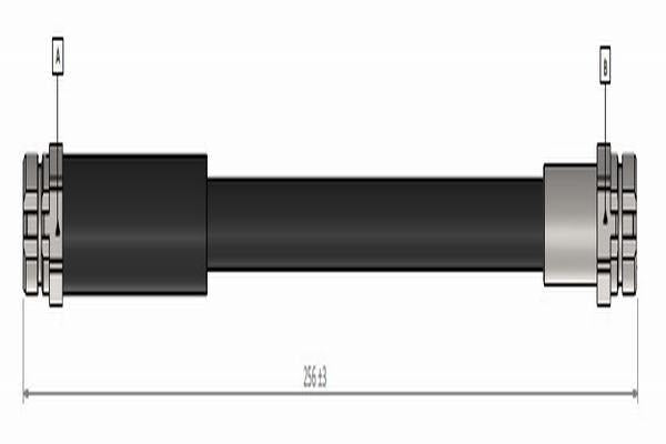 Cavo C900.370.A Brake Hose Rear Golf V VI Jetta Passat A3 Leon Superb 1.4-2.0 TDI 03-08 — Brake Hydraulics