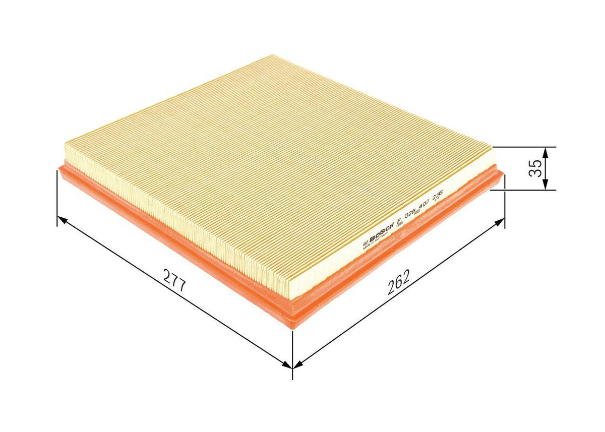 Bosch F026400236 Air Filter BMW F01/F02/F03/F04/F07/F10/F11/F13/F15/F16/F25/F26 E70/E71 N55 — Air & Cabin Filters