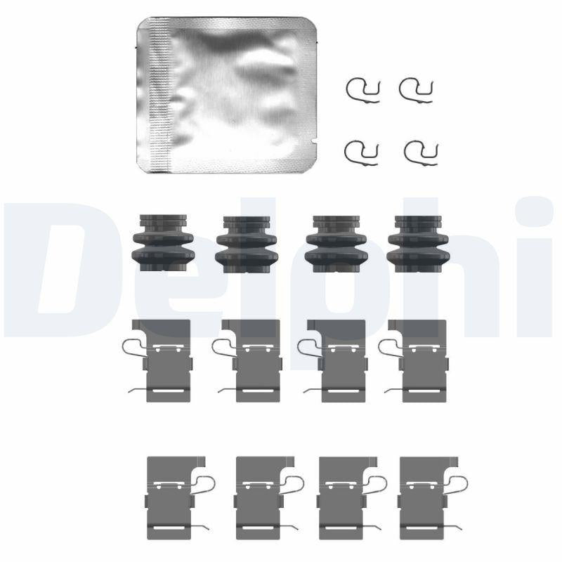 Delphi LX0732 Brake Pad Mounting Set Rear (Toyota C-Hr 1.2-1.8 2016 /) — Brake Pads