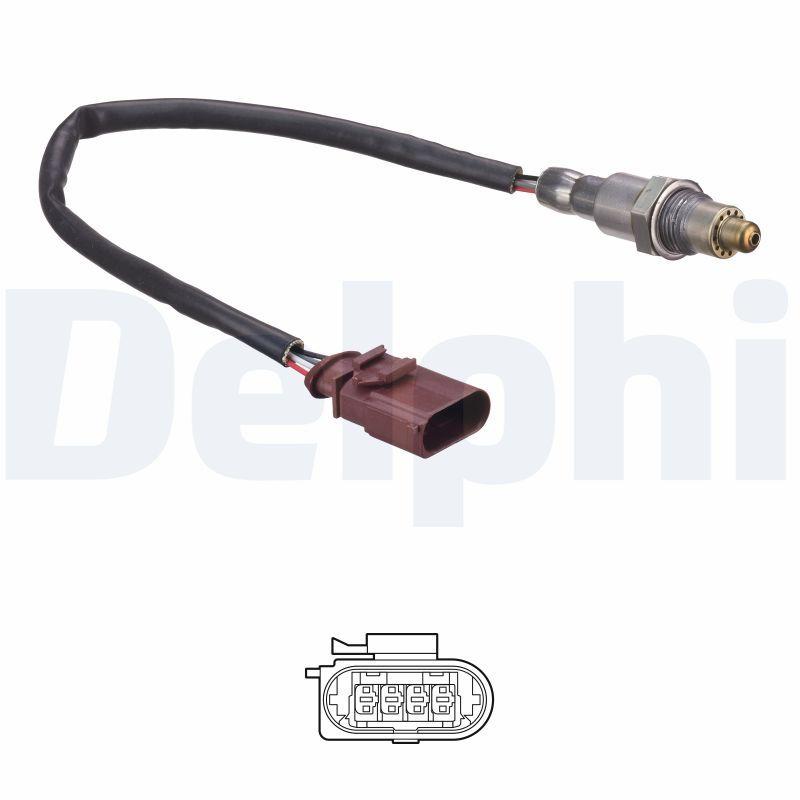 Delphi ES21139-12B1 Lambda Sensor Front Polo/Fabia/Ibiza/Toledo/Rapid 1.2 TSI CJZC/CJZD — Oxygen & Air-Fuel