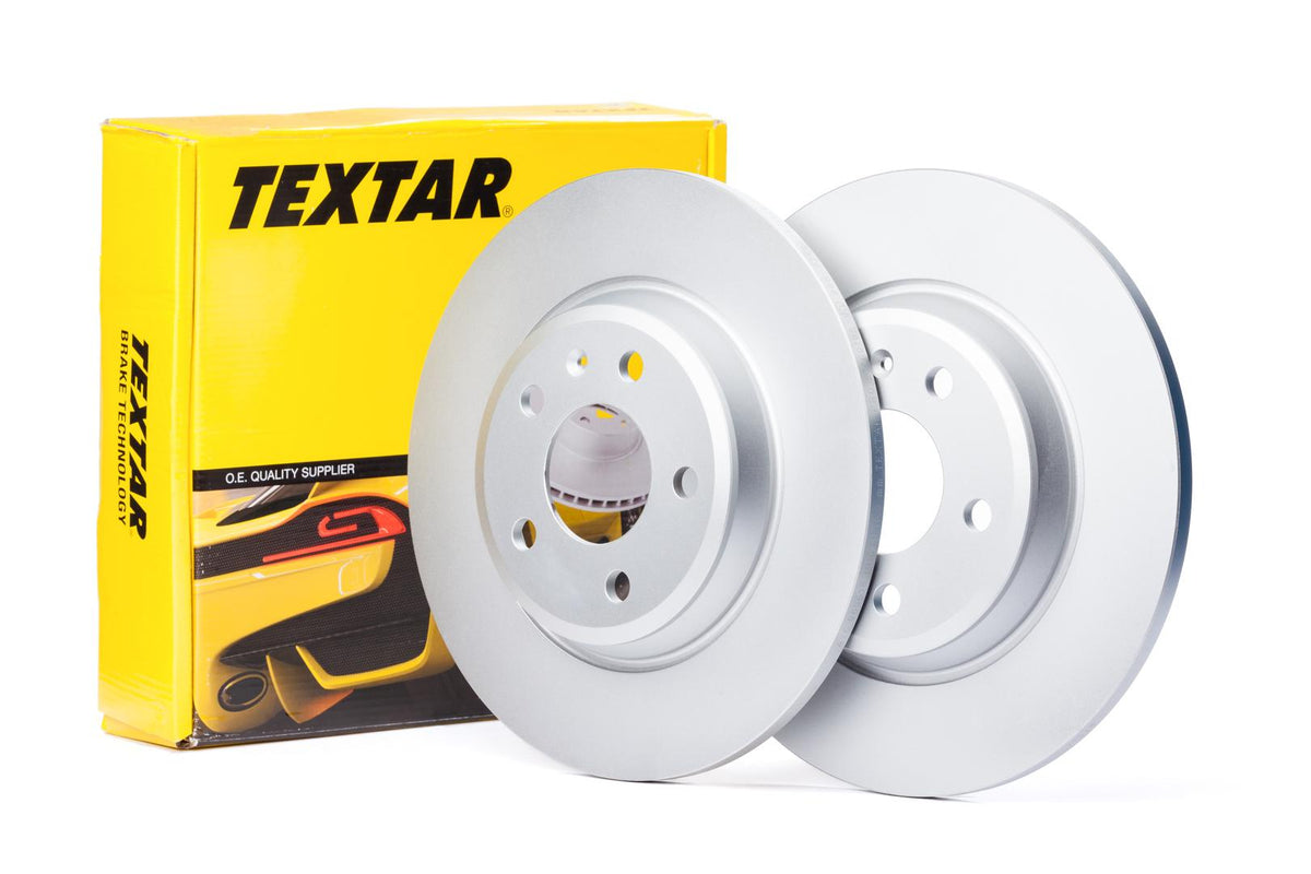 Textar 92031803 Mercedes W124 Body Front Brake Disc Set — Brake Rotors & Drums
