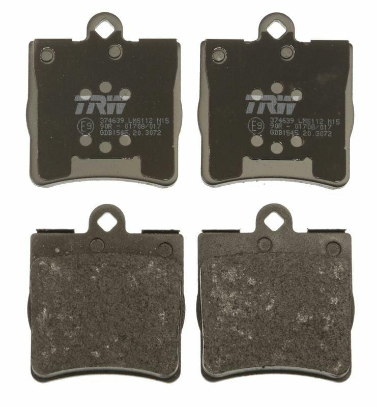 trw gdb1545 rear brake pads for mercedes, trw gdb1545 brake pads specifications TRW GDB1545 Rear Brake Pads for Various Mercedes Models | 72.9mm x 63.7mm x 14.5mm TRW GDB1545 Rear Brake Pads trw-gdb1545, rear-brake-pads, mercedes-brake-pads, car-parts, braking-system, automotive-parts, car-maintenance, brake-replacement, vehicle-safety, ai-generated