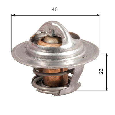 Gates TH28592G1 Thermostat Opel Corsa A/B, Astra F/G and 5 more models — Water Pump & Thermostat