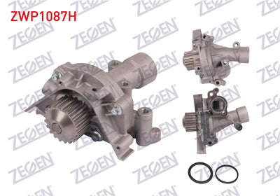Zegen ZWP1087H Water Pump with Housing Peugeot 407 (6D) 2.0i (Ew10j4-Ew10a) 2004-2011 /406 (8B) 2.2 — Water Pump & Thermostat