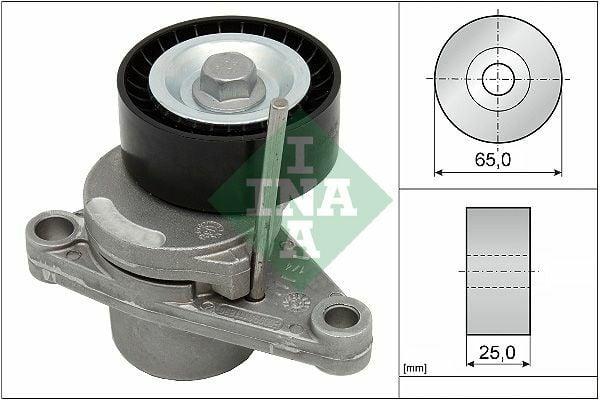 INA V Belt Tensioner Pulley - Compatible with Citroen C2, C3, C4 & Peugeot P301 — Pulleys & Tensioners