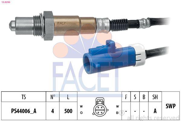 Facet 10.8296 Oxygen Sensor Focus Cmax Focus II Volvo C30 S40 S80 I Xc90 I 2.5 T 02-14 — Oxygen & Air-Fuel