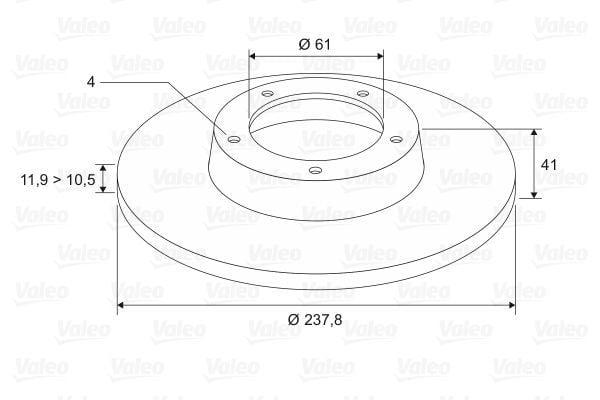 valeo 186230 front brake disc, high-quality brake disc installed on vehicle, valeo front brake disc specifications VALEO 186230 Front Brake Disc 11 mm - Durable Design for Mechanics and Vehicle Owners VALEO 186230 Front Brake Disc - Durable & Reliable | 11 mm valeo, brake-disc, automotive-parts, front-brake-disc, car-parts, vehicle-braking, mechanics-tools, braking-system, ai-generated, durable-parts