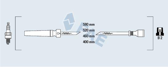 FAE 83563 Spark Plug Wire Set Chevrolet Aveo / Kalos 1.4 16V — Coils & Plugs