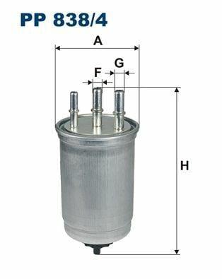 FILTRON PP838-4 Fuel Filter - Reliable Performance for Ford 03-Connect 1.8Tdci 90Hp — Fuel Delivery