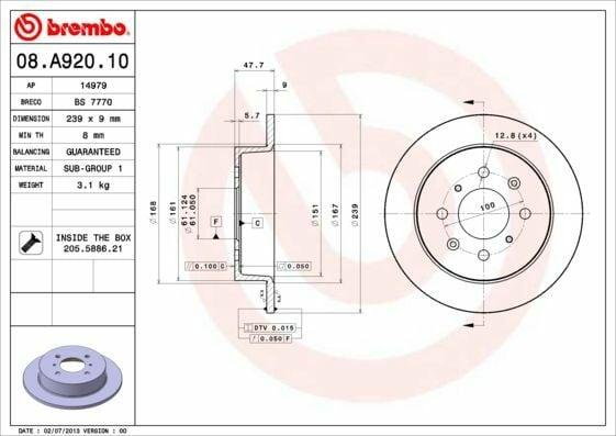 Brembo Brake Discs - Civic HB, 96 Sedan, Jazz 02 — Brake Rotors & Drums