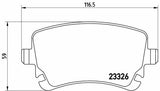 BREMBO P85076 Rear Brake Pad Set for Volkswagen T5 / T6 — Brake Pads