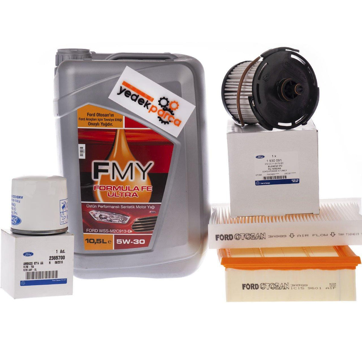 Ford V347 Transit 2012-2013 2.2 155PS TDCi Periodic Oil Service Set Ford Genuine