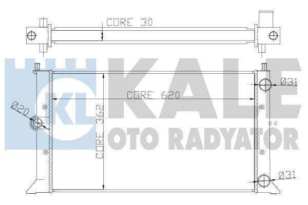 KALE Radiator for 1996 Golf III IV 2.0 - Durable Aluminum & Plastic Construction — Radiators & Fans