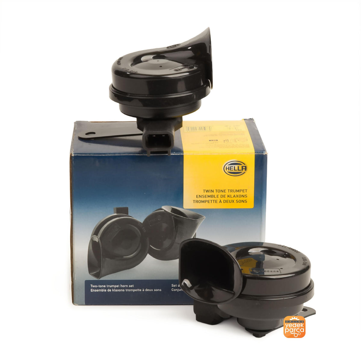 Hella 3FH007728-971 Korna Set Astra G- Vectra B Twin Set Thick Ses 12V 400Hz /500Hz — Motors, Pumps & Antennas