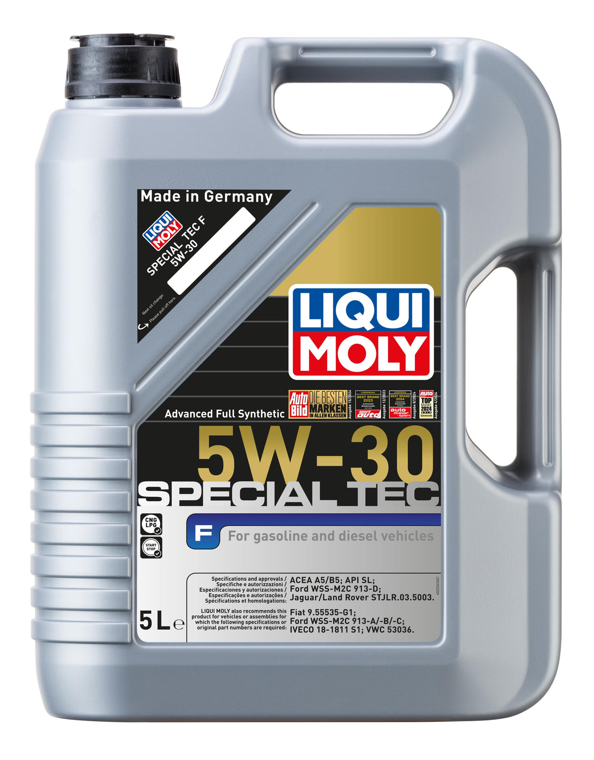 Liqui Moly 2326 Special Tec F 5W-30 Synthetic Motor Oil 5 Litre (2326) — Fluids & Chemicals