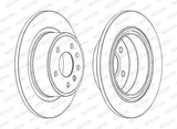 FERODO DDF698C Rear Brake Disc - Durable Brake Performance — Brake Rotors & Drums
