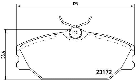BREMBO P68027 Brake Pads for Renault Laguna, Megane, Scenic