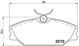BREMBO P68027 Brake Pads for Renault Laguna, Megane, Scenic
