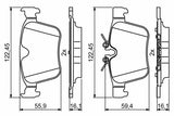 BOSCH Brake Pads Rear 15 for Discovery Sport & Range Rover Evoque