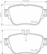 Brembo P50136 Rear Brake Pads for Mercedes (W213/W238/W257)