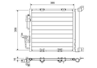 Valeo 812747 A/C Condenser Opel Astra H 07- Zafira B Z13DTH/Z17DTL/Z19DT — Condensers & Evaporators