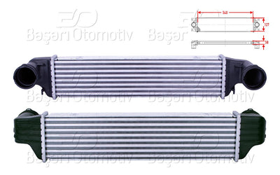 Wisco 3113809-00 Turbo Radiator (Intercooler) 540X127x50 BMW E46 3.18D 3.20D 3.30D E83 X3 2.0D 3.0D 99 > — Radiators & Fans