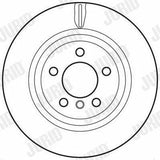 JURID F-25 / 26 Rear Brake Disc Set — Brake Rotors & Drums