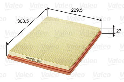 Valeo 585070 Air Filter (Opel Astra F 1.6I 16V) — Air & Cabin Filters