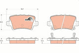 TRW Brake Pads Rear for Civic VIII Hatchback - Key Features