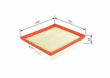 BOSCH Air Filter F026400375 - Compatible with Multiple Vehicle Models — Air & Cabin Filters