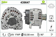 valeo 439647 alternator front view, valeo 439647 alternator technical specifications VALEO 439647 Alternator - Compatible with Megane, Laguna, Scenic | 14 V 160 A VALEO 439647 Alternator for Megane, Laguna, Scenic valeo, alternator, megane, laguna, scenic, car-parts, automotive, mechanics, car-owners, ai-generated