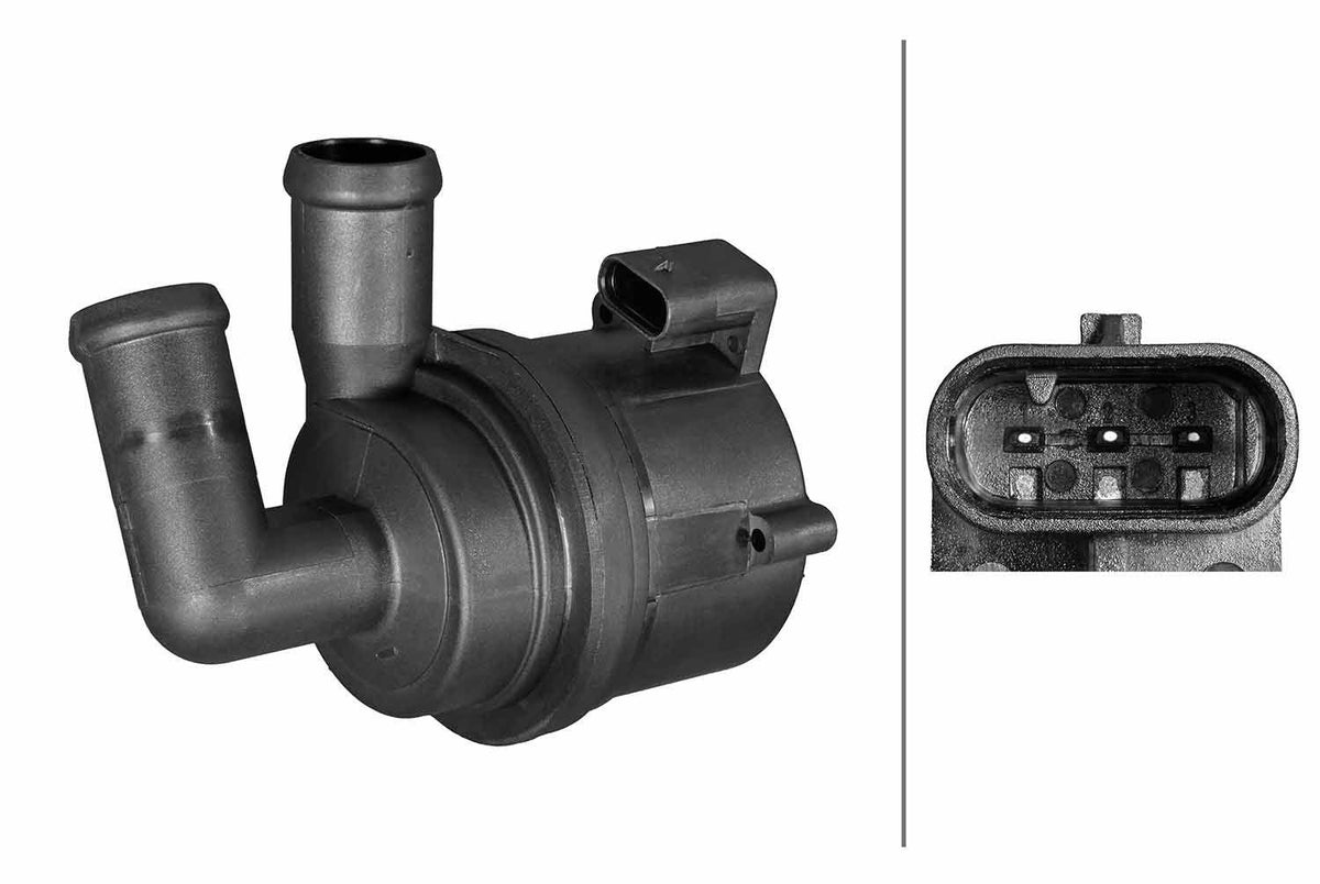 Hella 8TW358313-321 Auxiliary Water Pump VW Caddy 11- Golf 07-14 Passat 08-15 A3 09-13 Leon 06-13 — Water Pump & Thermostat