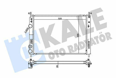 KALE Radiator 355620 - Aluminum/Plastic Cooling System for Palio & Albea — Radiators & Fans