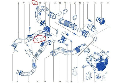 Mais Renault Captur Turbo Pipe Gasket O-Ring - 1.5 dCi Compatible Seal — Gaskets & Seals